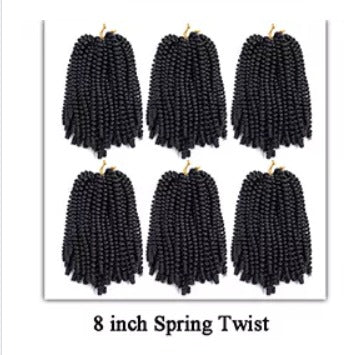 Spring Twist Crochet Hair 8inch – Curly Girl Hair and Beauty